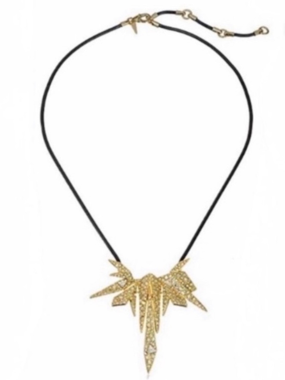 Alexis Bittar Necklace
Crystal Encrusted Spiked
Origami Shards NEW!